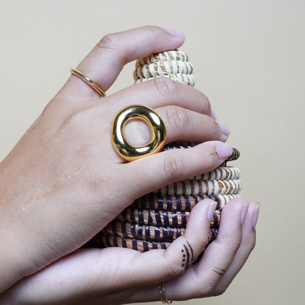 Bague Olé dorée - Takkay Paris