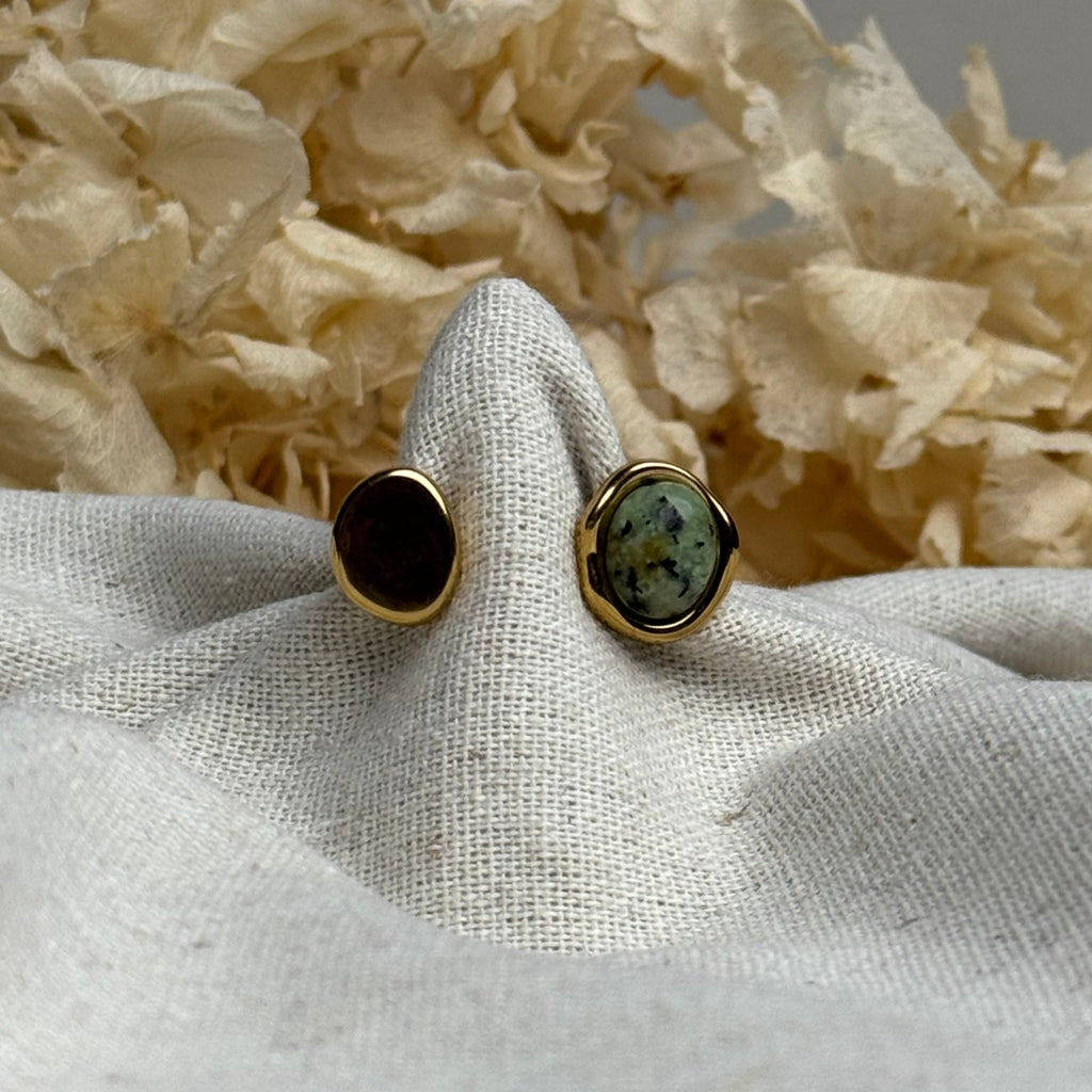 Bague Zyra perle verte - Takkay Paris